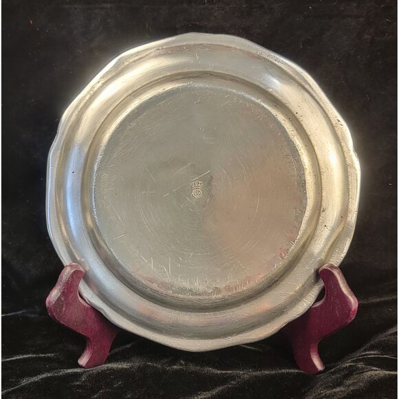 Antique 19th Century Continental Pewter Plate - Picture 8 of 12